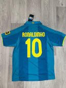 Camisa Barcelona Retrô - Azul - Ronaldinho