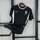 Camisa Brasil Retrô - 2002- Preta/Branca