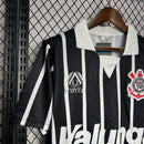 Camisa Corinthians Retrô - 1990 - Preta/Branca